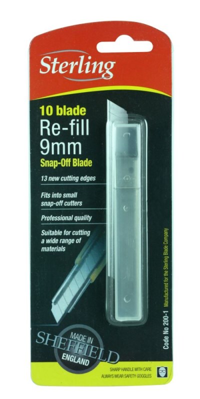 Sterling® 9mm Snap-Off Blade  10 pack