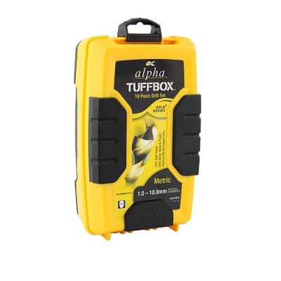 Alpha™ Tuffbox™ Drill Set  19 piece   1mm to 10mm