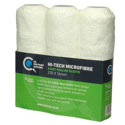 Almax® Hi-Tech Microfibre Roller Sleeve 230mm x 16mm 3 pack