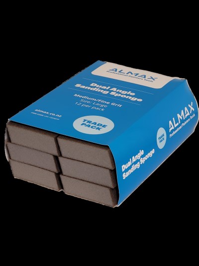 Almax® Sanding Sponge Large Dual-Angle 12 pack medium/fine