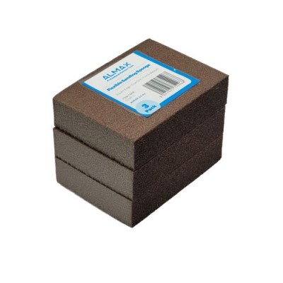 Almax® Sanding Sponge Medium/Fine grit 3 pack