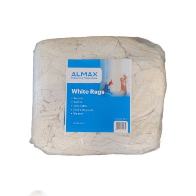 Almax® Washed White Rags 100% Cotton 5kg Bale