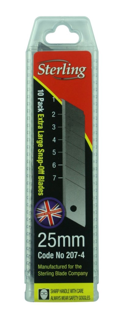 Sterling® 25mm Snap-Off Blade 10 pack