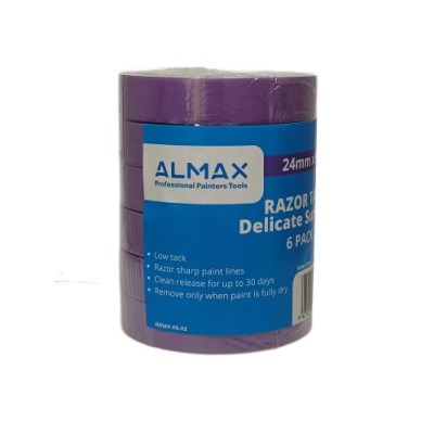 Almax® RAZOR TAPE® Delicate Surface 24mm x 50 metres  6 pack