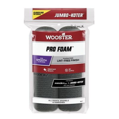 Wooster Jumbo-Koter® Pro Foam™ Roller Sleeves 165mm (2 pack)