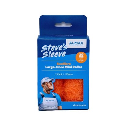 Exofibre Large-Core Mini Paint Roller 115 x 20mm - pack of 2